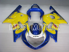 Suzuki GSXR600 2001-2003 Injection ABS Fairing - Factory Style - Yellow Blue - MFS2166 - Fairings Kit