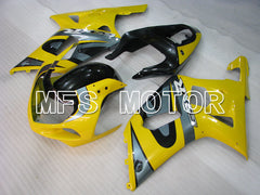 Suzuki GSXR750 2000-2003 Injection ABS Fairing - Factory Style - Black Yellow - MFS6979 - Fairings Kit