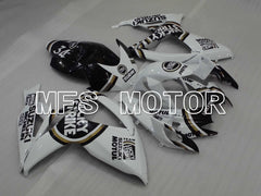 Suzuki GSXR600 GSXR750 2006-2007 Injection ABS Fairing - Lucky Strike - Black White - MFS2350 - Fairings Kit