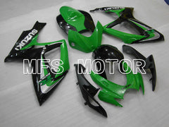 Suzuki GSXR600 GSXR750 2006-2007 Injection ABS Fairing - Factory - Black Green - MFS2419 - Fairings Kit