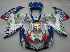Suzuki GSXR600 GSXR750 2008-2010 Injection ABS Fairing - FIXI - Blue White - MFS2434 - Fairings Kit