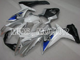 Suzuki GSXR600 GSXR750 2011-2024 Injection ABS Fairing - Factory Style - Silver White - MFS2518 - Fairings Kit