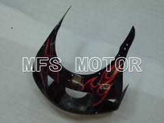Suzuki GSXR600 1997-2000 ABS Fairing - Flame - Black Orange - MFS2560 - Fairings Kit