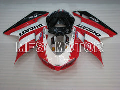 Ducati 848 / 1098 / 1198 2007-2011 Injection ABS Fairing - Factory Style - Red White - MFS4159 - Fairings Kit