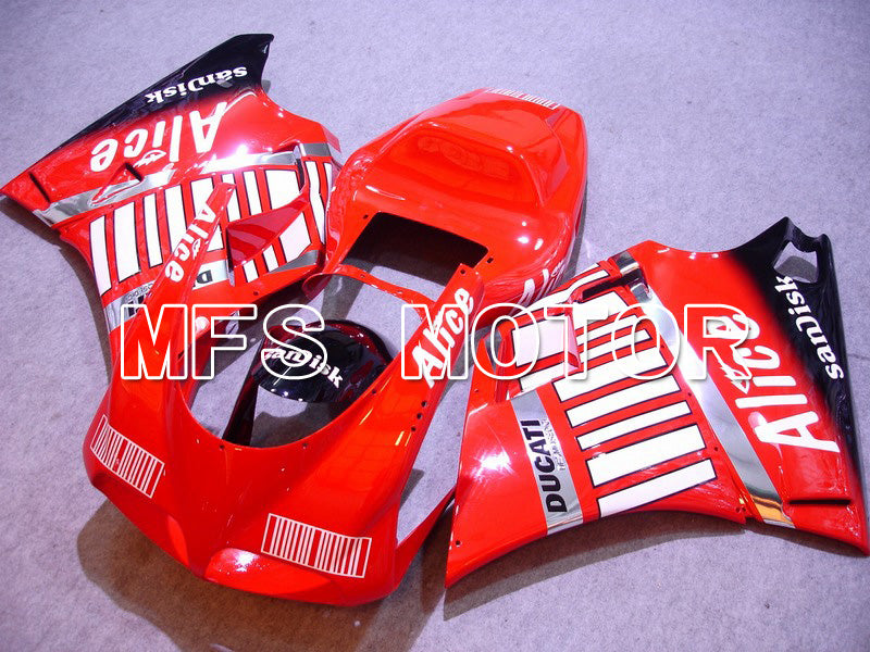Ducati 748 / 998 / 996 1994-2002 Injection ABS Fairing - Alice - Black Red - MFS4553 - Fairings Kit