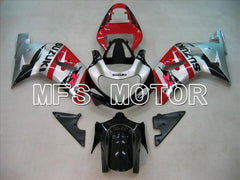 Suzuki GSXR600 2001-2003 Injection ABS Fairing - Factory Style - Black Red Silver - MFS4582 - Fairings Kit