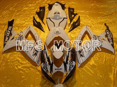 Suzuki GSXR600 GSXR750 2006-2007 Injection ABS Fairing - Corona - Black White - MFS4865 - Fairings Kit
