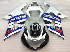 Suzuki GSXR600 2001-2003 Injection ABS Fairing - Factory Style - Black Wihte Blue - MFS6459 - Fairings Kit