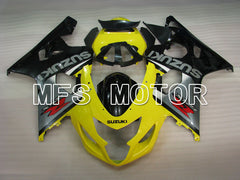 Suzuki GSXR600 GSXR750 2004-2005 Injection ABS Fairing - Factory Style - Black Yellow - MFS2276 - Fairings Kit