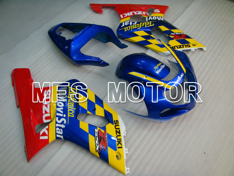 Suzuki GSXR600 2001-2003 Injection ABS Fairing - Movistar - Red Blue - MFS2101 - Fairings Kit