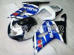 Suzuki GSXR600 2001-2003 Injection ABS Fairing - Factory Style - Black Wihte Blue - MFS2110 - Fairings Kit