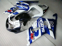 Suzuki GSXR750 2000-2003 Injection ABS Fairing - Factory Style - Black Wihte Blue - MFS6945 - Fairings Kit