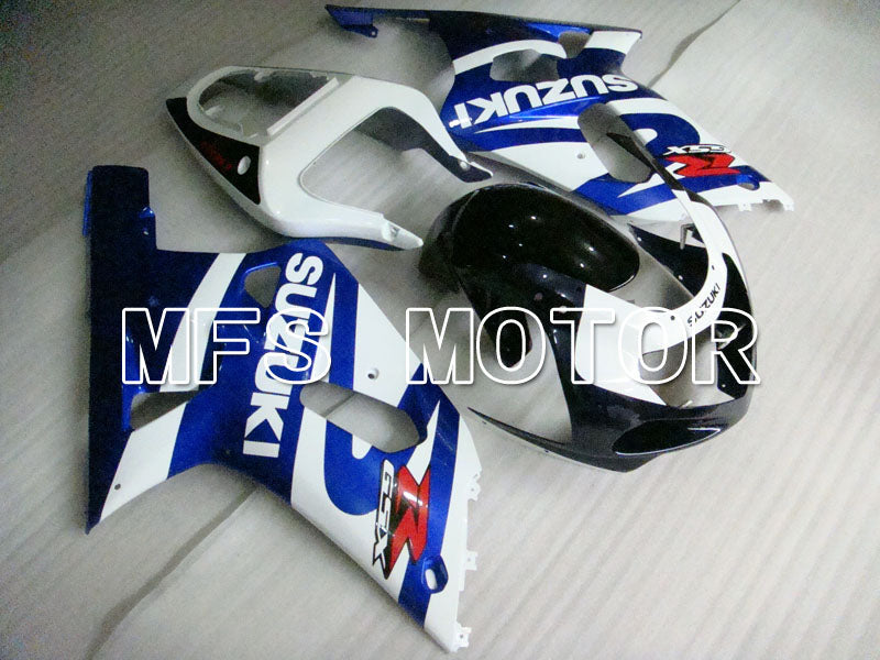 Suzuki GSXR600 2001-2003 Injection ABS Fairing - Factory Style - Black Wihte Blue - MFS2112 - Fairings Kit