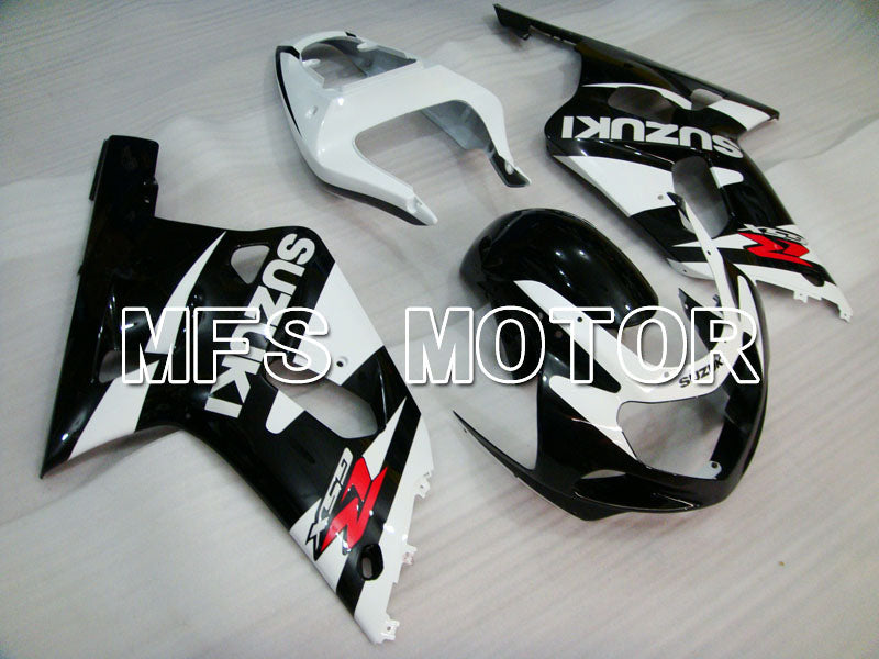 Suzuki GSXR600 2001-2003 Injection ABS Fairing - Factory Style - Black White - MFS2119 - Fairings Kit