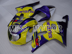 Suzuki GSXR600 2001-2003 Injection ABS Fairing - Factory Style - Yellow Purple - MFS2142 - Fairings Kit