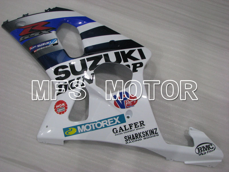 Suzuki GSXR600 2001-2003 Injection ABS Fairing - Factory Style - White Blue - MFS2144 - Fairings Kit