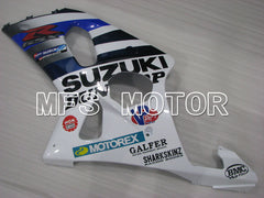 Suzuki GSXR600 2001-2003 Injection ABS Fairing - Factory Style - White Blue - MFS2144 - Fairings Kit
