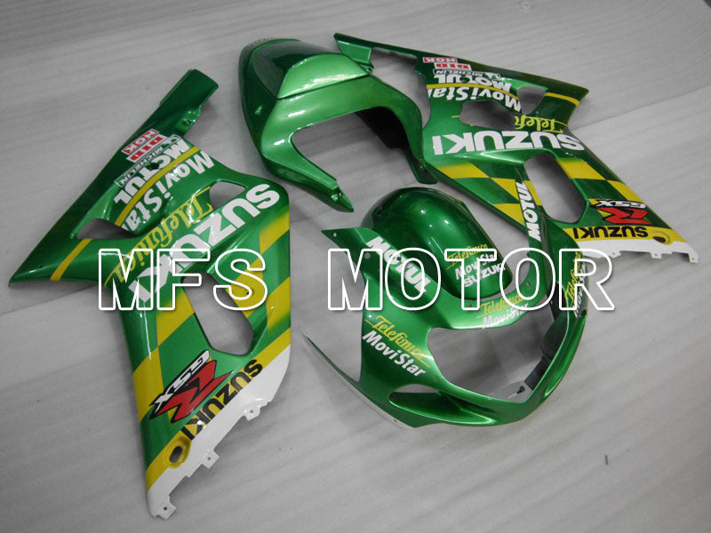 Suzuki GSXR600 2001-2003 Injection ABS Fairing - Movistar - Green - MFS2156 - Fairings Kit