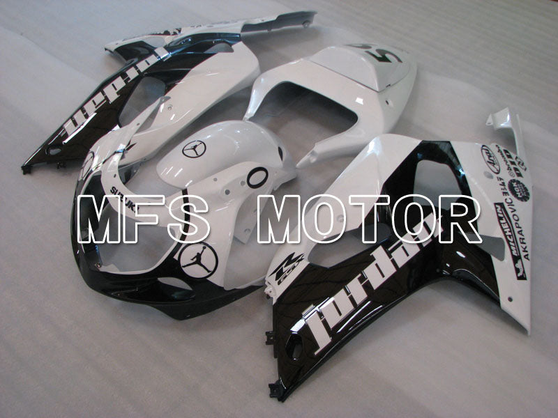 Suzuki GSXR600 2001-2003 Injection ABS Fairing - Factory Style - Black White - MFS2179 - Fairings Kit