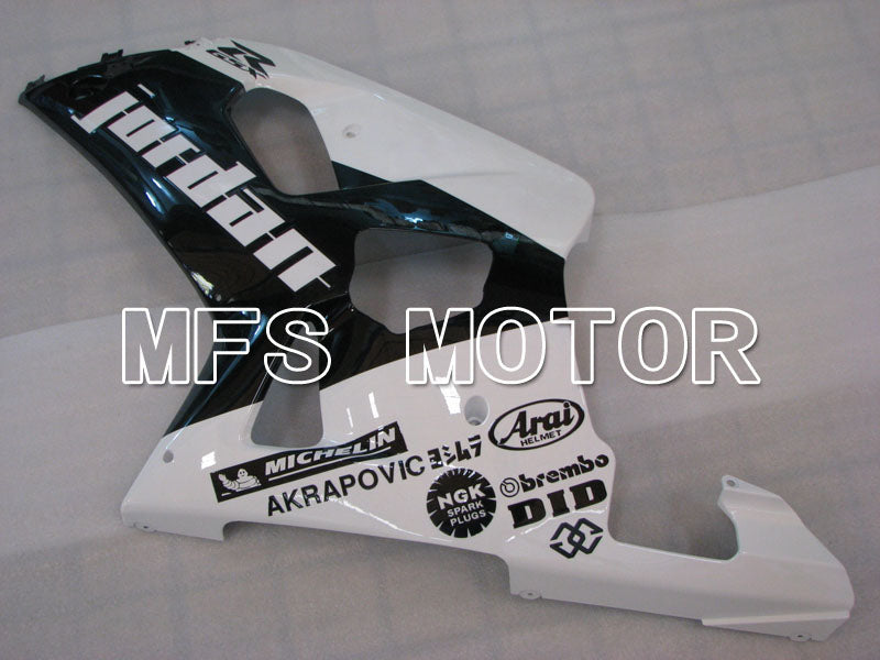 Suzuki GSXR750 2000-2003 Injection ABS Fairing - Factory Style - Black White - MFS6986 - Fairings Kit