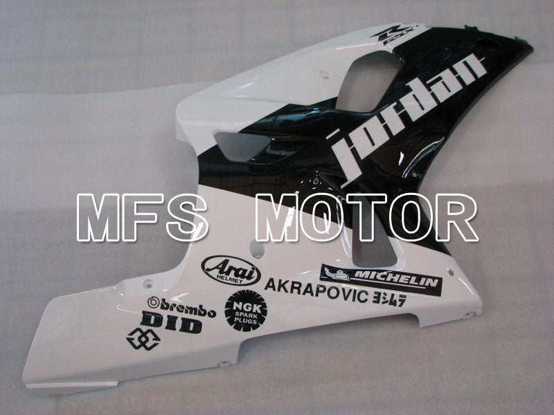Suzuki GSXR600 2001-2003 Injection ABS Fairing - Factory Style - Black White - MFS2179 - Fairings Kit