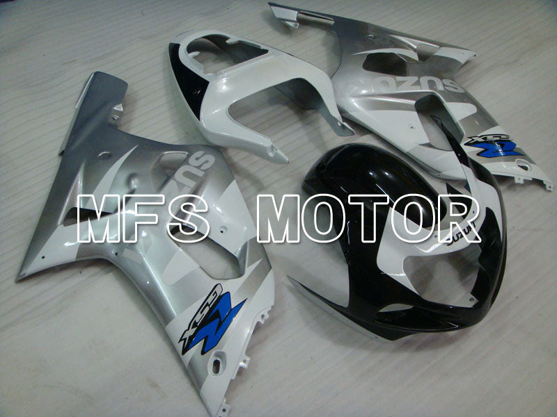 Suzuki GSXR600 2001-2003 Injection ABS Fairing - Factory Style - Black White Silver - MFS2184 - Fairings Kit