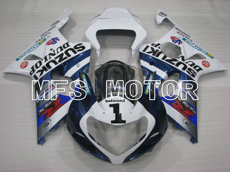 Suzuki GSXR600 2001-2003 Injection ABS Fairing - DUNLOP - White Blue - MFS2199 - Fairings Kit