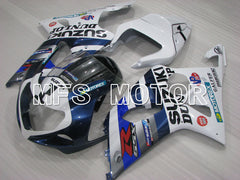 Suzuki GSXR600 2001-2003 Injection ABS Fairing - DUNLOP - White Blue - MFS2199 - Fairings Kit