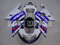 Suzuki GSXR600 2001-2003 Injection ABS Fairing - Factory Style - White Blue - MFS2207 - Fairings Kit