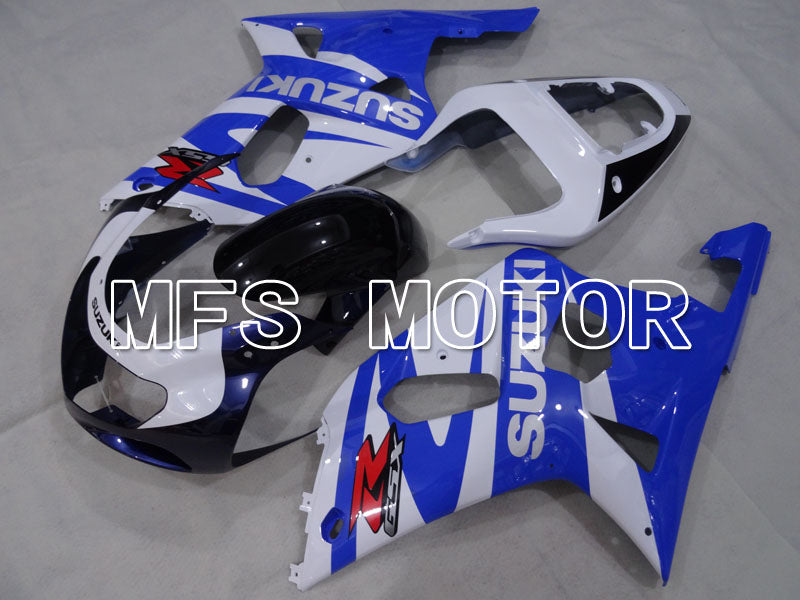 Suzuki GSXR750 2000-2003 Injection ABS Fairing - Factory Style - Black Wihte Blue - MFS7007 - Fairings Kit