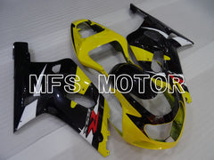 Suzuki GSXR750 2000-2003 Injection ABS Fairing - Factory Style - Black Yellow - MFS7008 - Fairings Kit