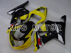 Suzuki GSXR600 2001-2003 Injection ABS Fairing - Factory Style - Black Yellow - MFS2214 - Fairings Kit