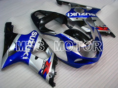Suzuki GSXR600 2001-2003 Injection ABS Fairing - Factory Style - Black Blue Silver - MFS2219 - Fairings Kit
