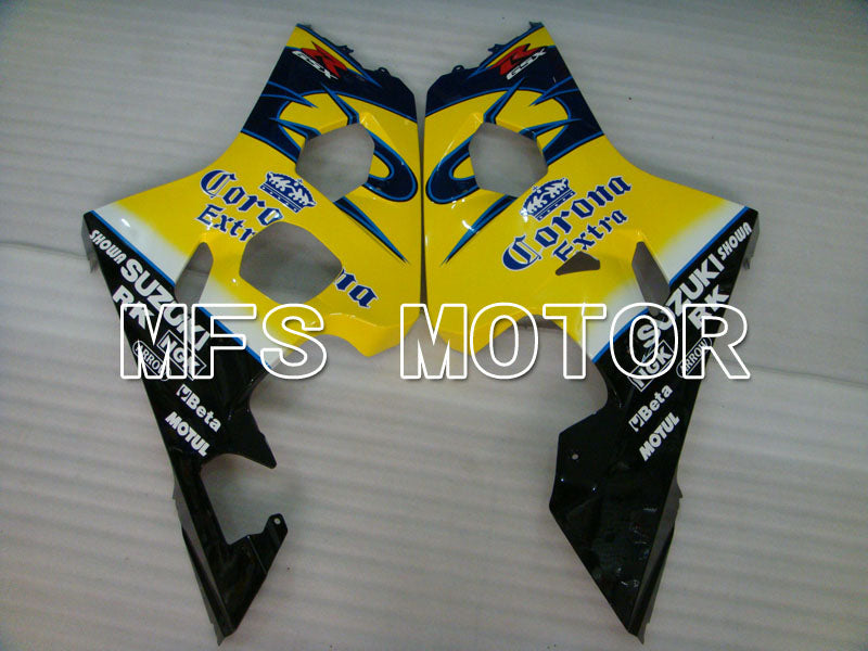 Suzuki GSXR600 GSXR750 2004-2005 Injection ABS Fairing - Corona - Black Blue Yellow - MFS2230 - Fairings Kit