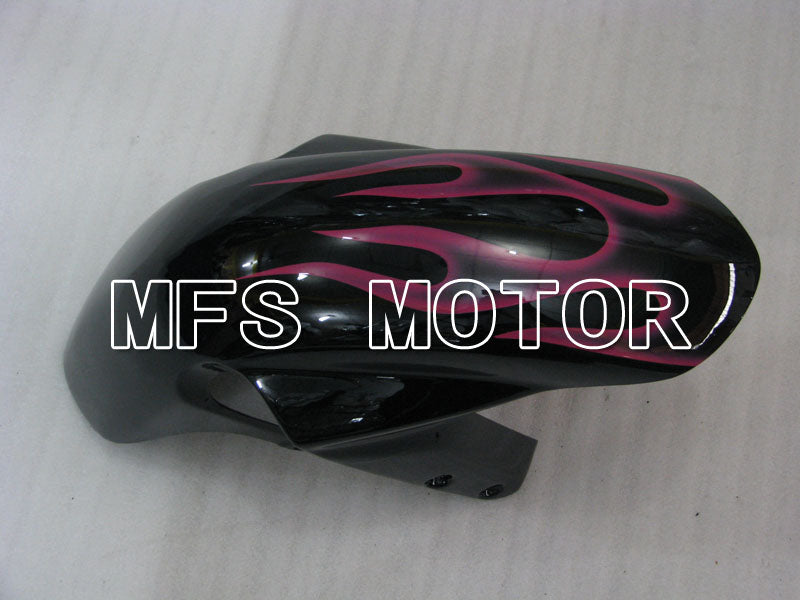 Suzuki GSXR600 GSXR750 2004-2005 Injection ABS Fairing - Flame - Black Red - MFS2239 - Fairings Kit