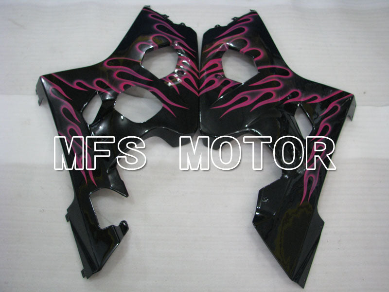 Suzuki GSXR600 GSXR750 2004-2005 Injection ABS Fairing - Flame - Black Red - MFS2239 - Fairings Kit