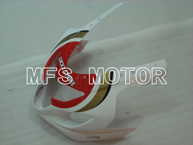 Suzuki GSXR600 GSXR750 2004-2005 Injection ABS Fairing - Luky Strike - White Red - MFS2243 - Fairings Kit