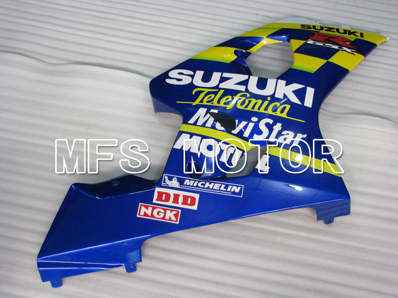 Suzuki GSXR600 GSXR750 2004-2005 Injection ABS Fairing - Movistar - Blue Yellow - MFS2248 - Fairings Kit