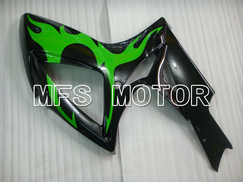 Suzuki GSXR600 GSXR750 2006-2007 Injection ABS Fairing - Factory Style - Black Green - MFS2337 - Fairings Kit