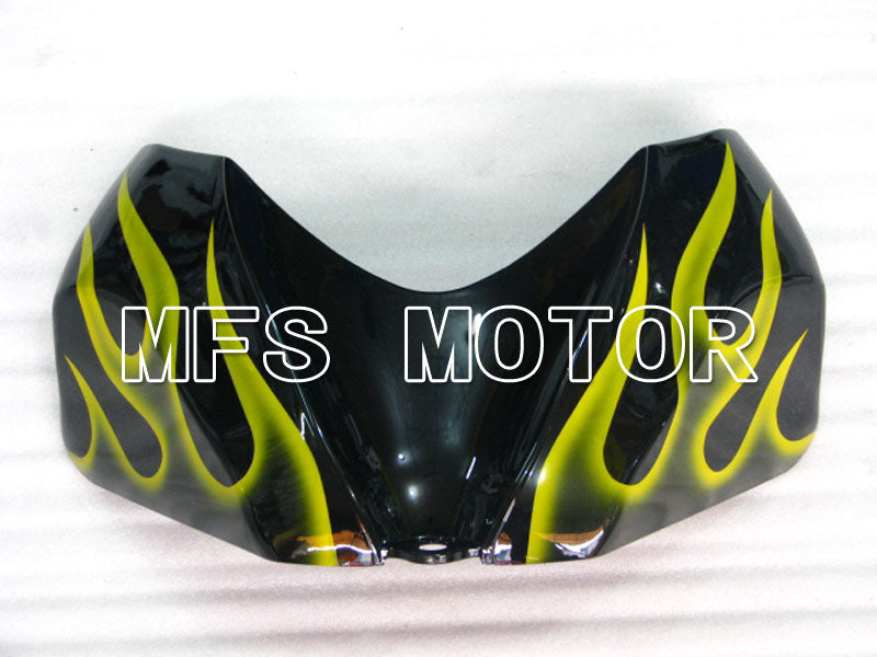 Suzuki GSXR600 GSXR750 2006-2007 Injection ABS Fairing - Flame - Black Yellow - MFS2341 - Fairings Kit