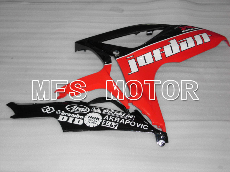 Suzuki GSXR600 GSXR750 2006-2007 Injection ABS Fairing - Jordan - Black Red - MFS2342 - Fairings Kit