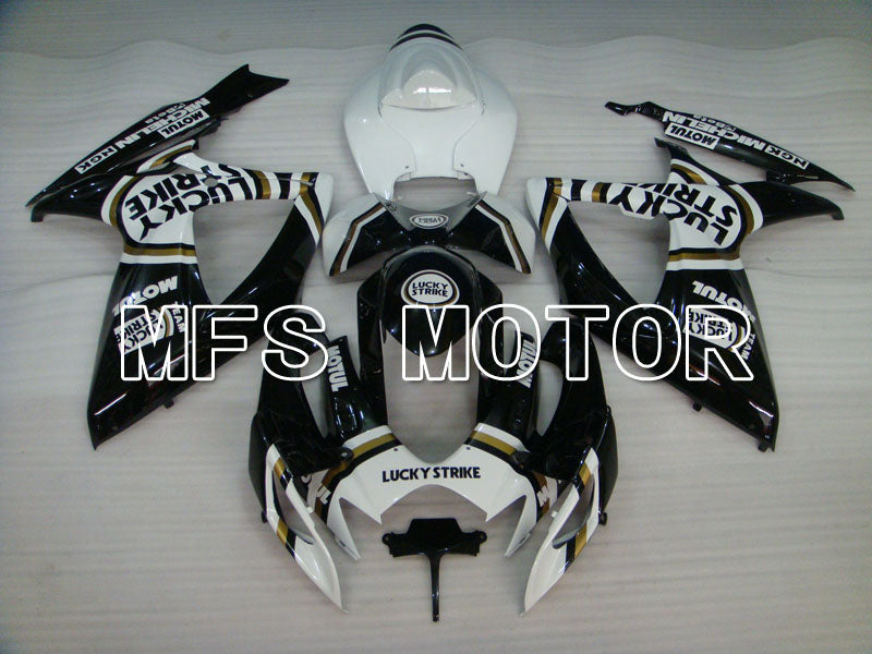 Suzuki GSXR600 GSXR750 2006-2007 Injection ABS Fairing - Lucky Strike - Black White - MFS2349 - Fairings Kit