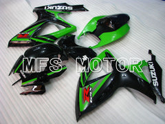 Suzuki GSXR600 GSXR750 2006-2007 Injection ABS Fairing - Factory Style - Black Green - MFS2364 - Fairings Kit