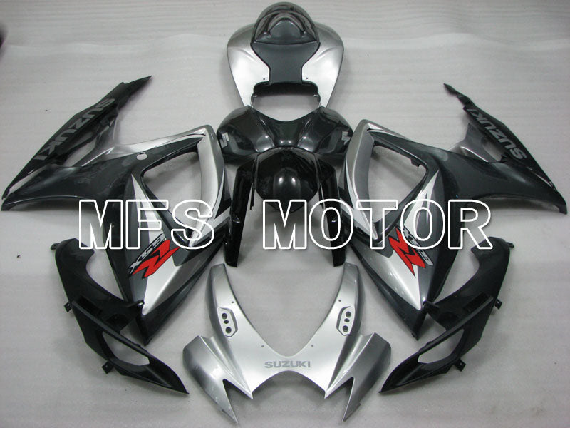 Suzuki GSXR600 GSXR750 2006-2007 Injection ABS Fairing - Factory Style - Black Silver - MFS2386 - Fairings Kit