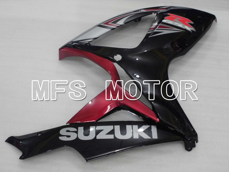 Suzuki GSXR600 GSXR750 2006-2007 Injection ABS Fairing - Factory Style - Black Red wine color - MFS2390 - Fairings Kit