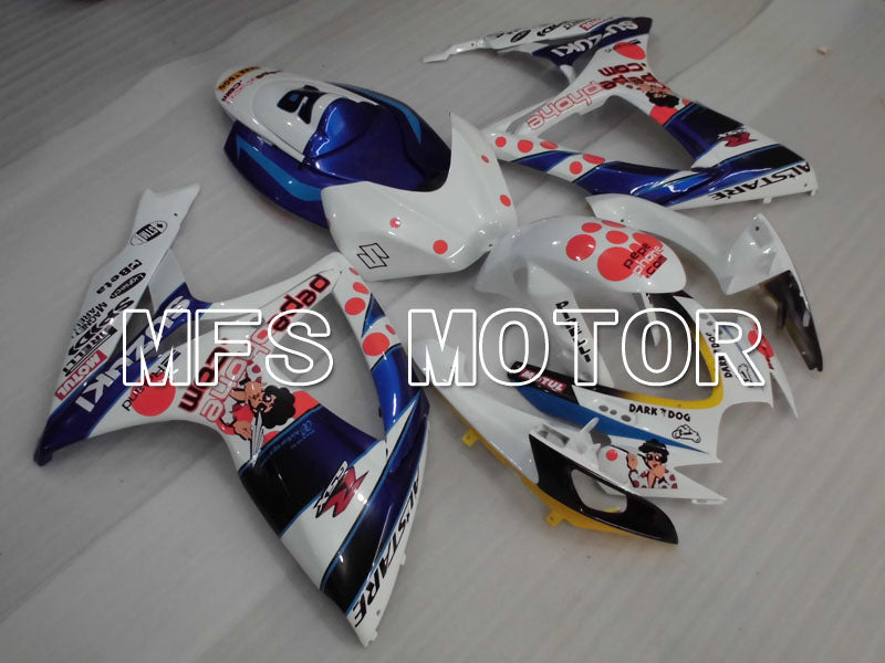 Suzuki GSXR600 GSXR750 2006-2007 Injection ABS Fairing - MOTUL - Blue White - MFS2391 - Fairings Kit