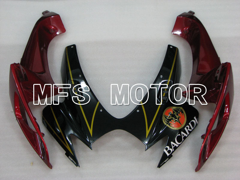 Suzuki GSXR600 GSXR750 2006-2007 Injection ABS Fairing - BACARDI - Black Red wine color - MFS2402 - Fairings Kit