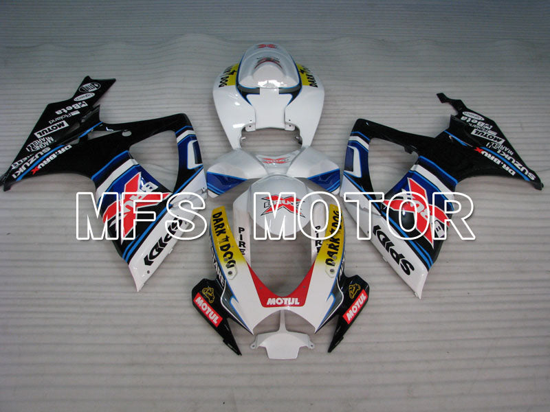 Suzuki GSXR600 GSXR750 2006-2007 Injection ABS Fairing - BRUX - Black White - MFS2412 - Fairings Kit