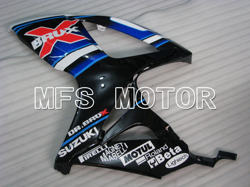 Suzuki GSXR600 GSXR750 2006-2007 Injection ABS Fairing - BRUX - Black White - MFS2412 - Fairings Kit