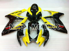 Suzuki GSXR600 GSXR750 2006-2007 Injection ABS Fairing - Factory Style - Black Yellow - MFS2415 - Fairings Kit